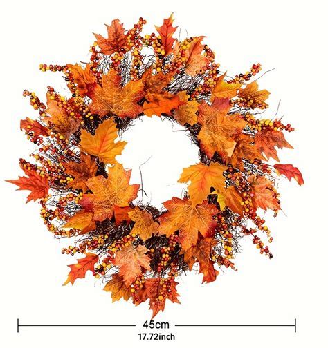 Maple Leaf and Berry Wreath